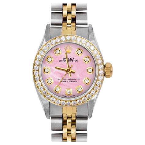 womens rolex watch pink face|rolex pink face for sale.